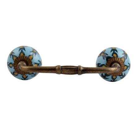 Green Grass Ceramic Bridge Handle
